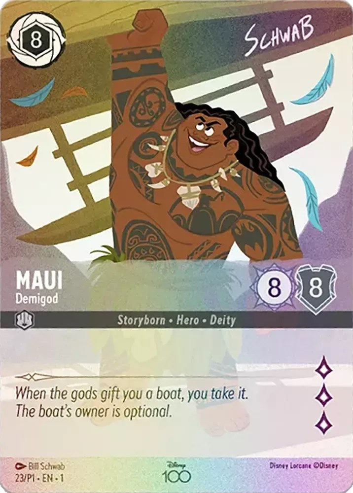 Maui - Demigod (Alternate Art) (23) [Disney100 Promos] Disney