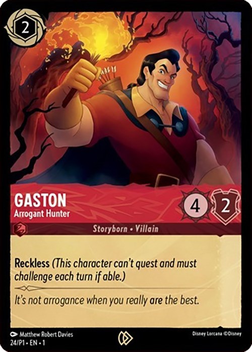 Gaston - Arrogant Hunter (24) [Promo Cards] Disney