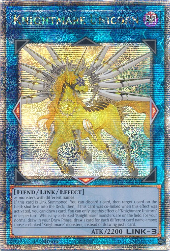 Knightmare Unicorn [RA01-EN043] Quarter Century Secret Rare