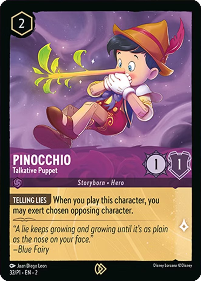 Pinocchio - Talkative Puppet (32) [Promo Cards] Disney
