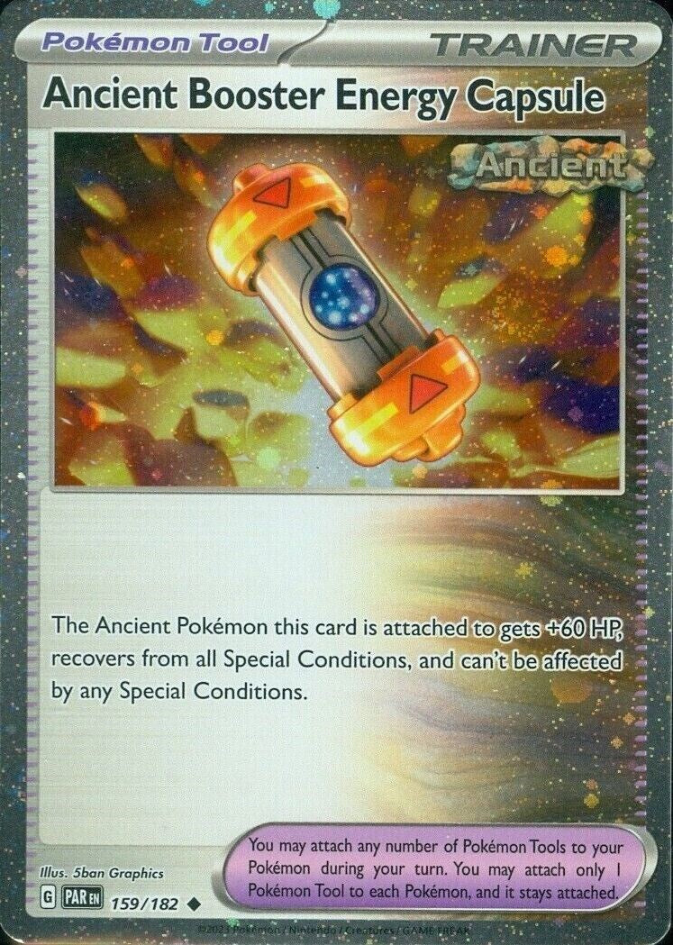 Ancient Booster Energy Capsule (159/182) (Cosmos Holo) [Scarlet & Violet: Paradox Rift] Pokémon