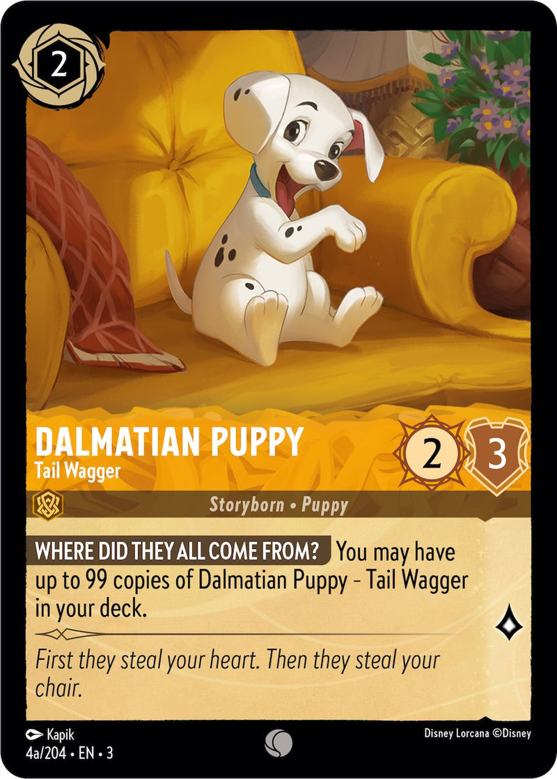 Dalmatian Puppy - Tail Wagger (4a) (4a/204) [Into the Inklands] Disney