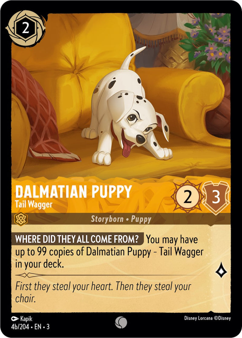 Dalmatian Puppy - Tail Wagger (4b) (4b/204) [Into the Inklands] Disney