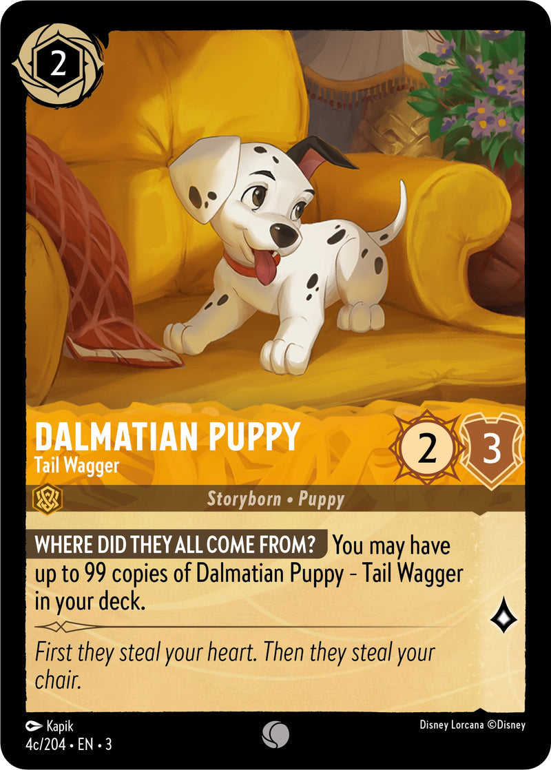 Dalmatian Puppy - Tail Wagger (4c) (4c/204) [Into the Inklands] Disney