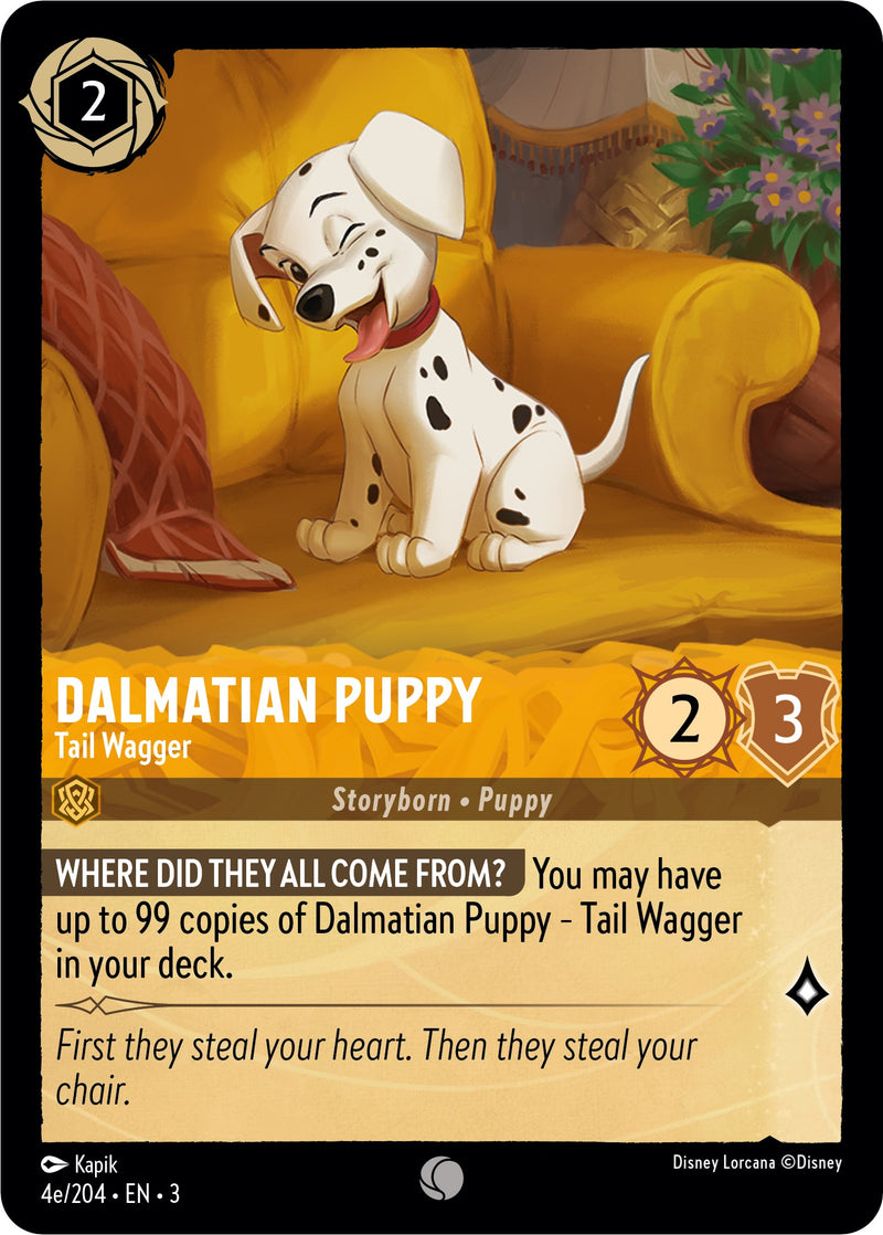 Dalmatian Puppy - Tail Wagger (4e) (4e/204) [Into the Inklands] Disney
