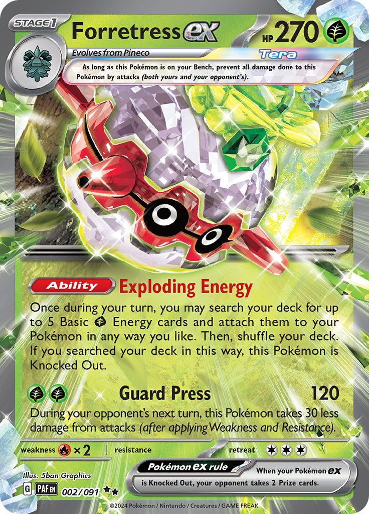 Forretress ex (002/091) [Scarlet & Violet: Paldean Fates] Pokémon