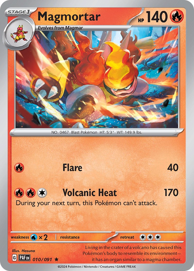 Magmortar (010/091) [Scarlet & Violet: Paldean Fates] Pokémon