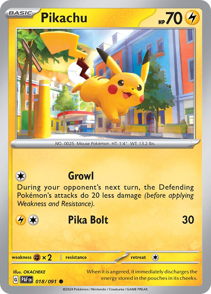 Pikachu (018/091) [Scarlet & Violet: Paldean Fates] Pokémon