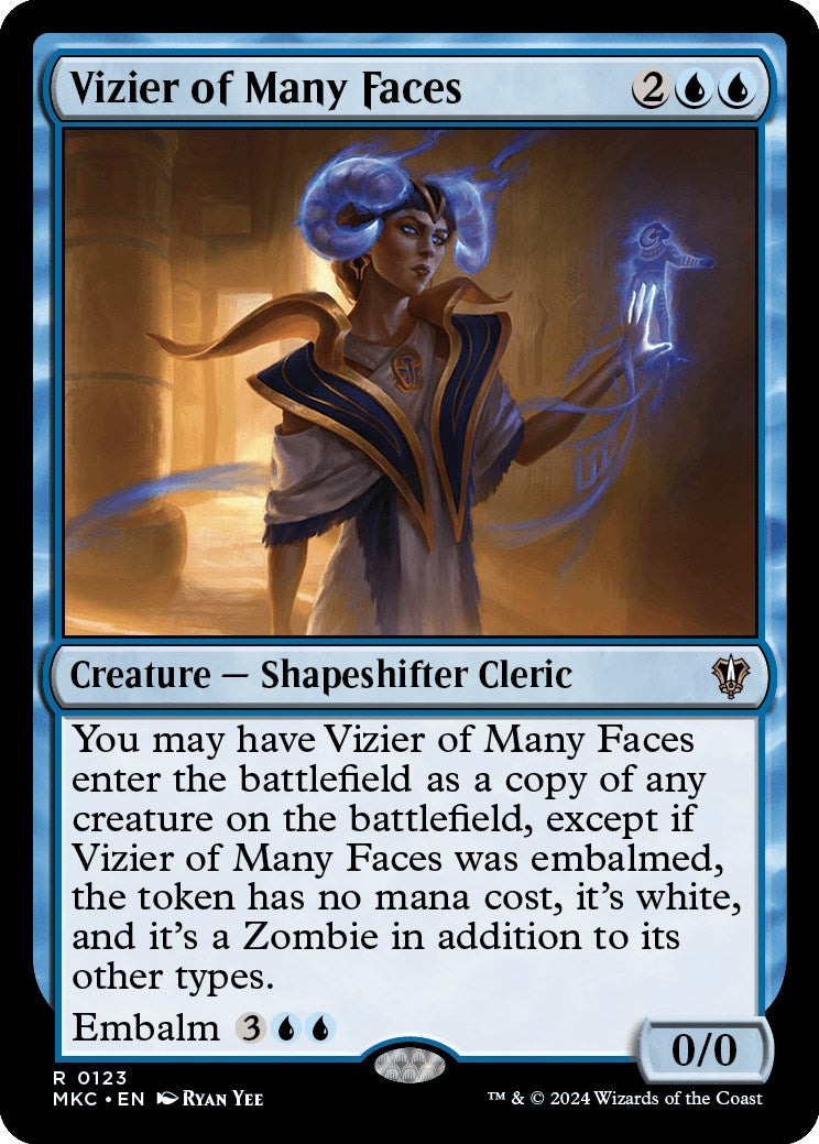 Vizier of Many Faces [Murders at Karlov Manor Commander] Magic: The Gathering