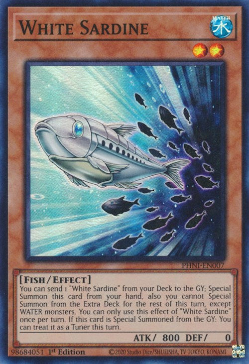 White Sardine [PHNI-EN007] Super Rare Yu-Gi-Oh!