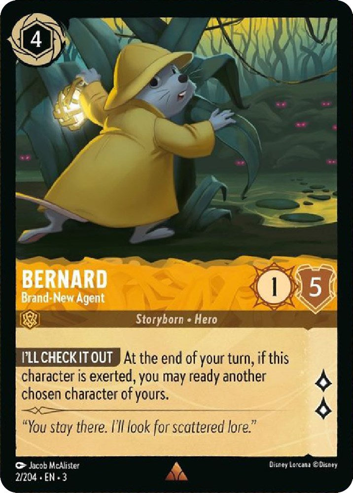 Bernard - Brand-New Agent (2/204) [Into the Inklands] Disney