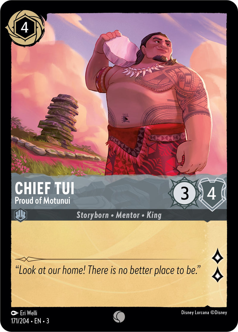 Chief Tui - Proud of Motunui (171/204) [Into the Inklands] Disney