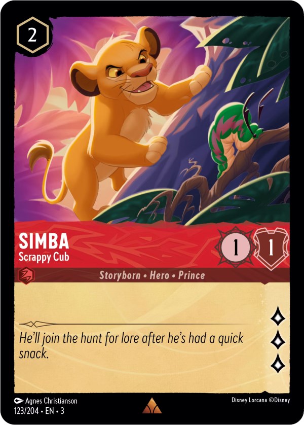 Simba - Scrappy Cub (123/204) [Into the Inklands] Disney