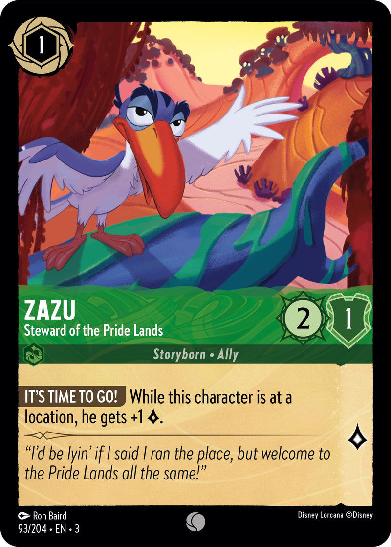 Zazu - Steward of the Pride Lands (93//204) [Into the Inklands] Disney