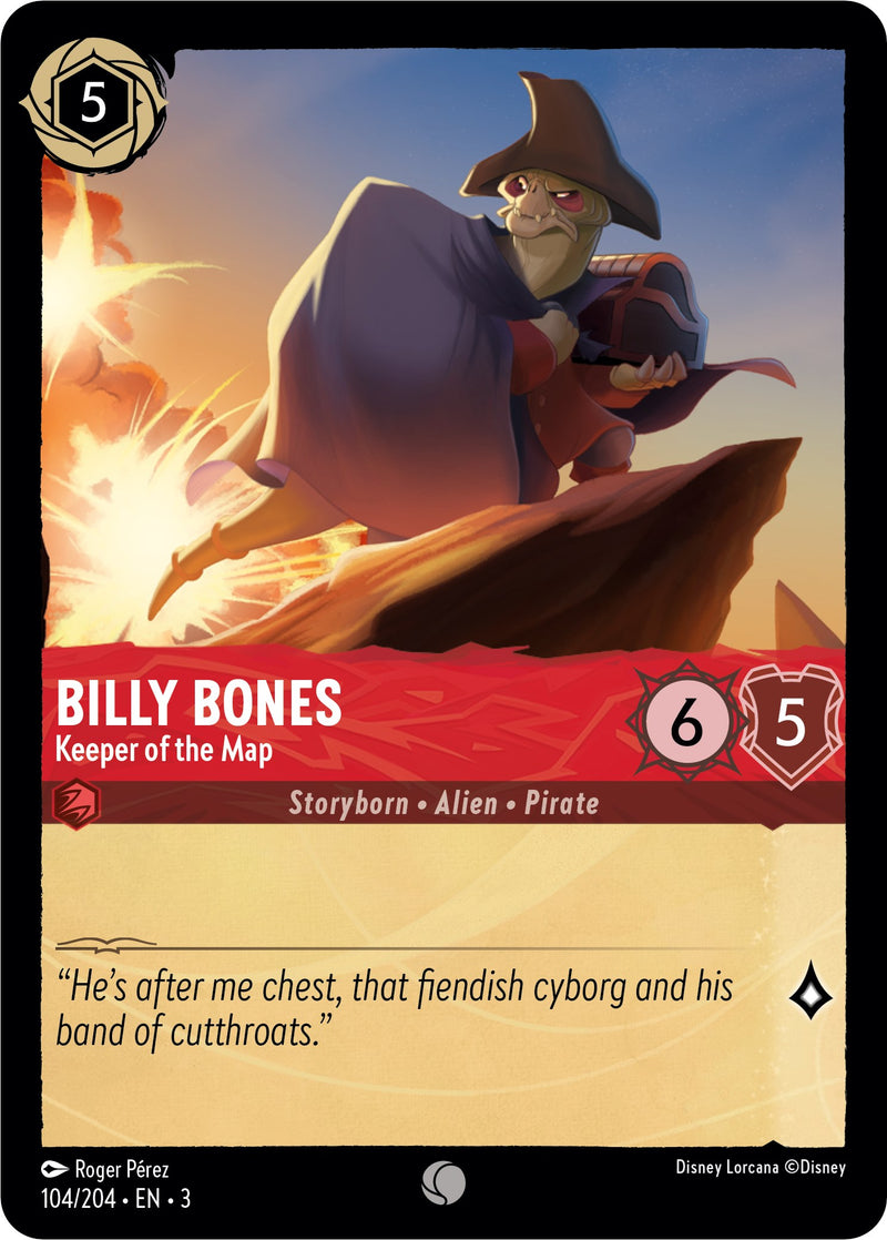 Billy Bones - Keeper of the Map (104/204) [Into the Inklands] Disney