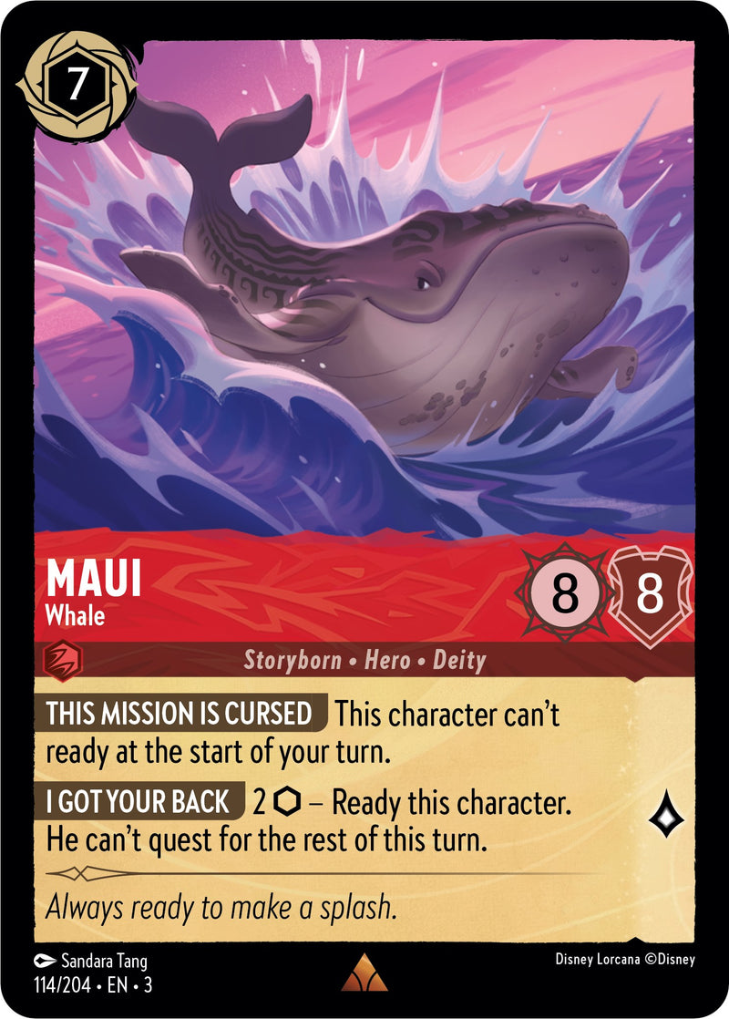 Maui - Whale (114//204) [Into the Inklands] Disney