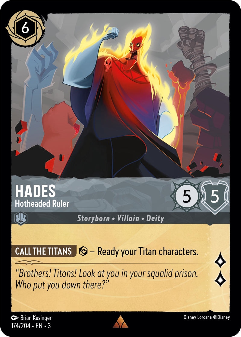 Hades - Hotheaded Ruler (174/204) [Into the Inklands] Disney