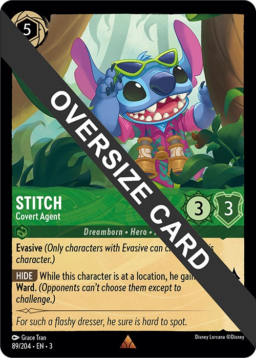 Stitch - Covert Agent (Oversized) (89//204) [Into the Inklands] Disney