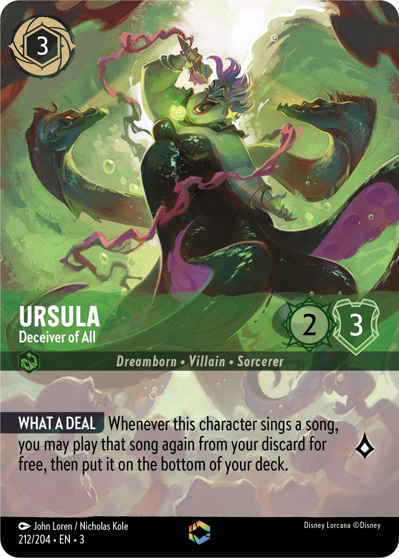 Ursula - Deceiver of All (Alternate Art) (212/204) [Into the Inklands] Disney