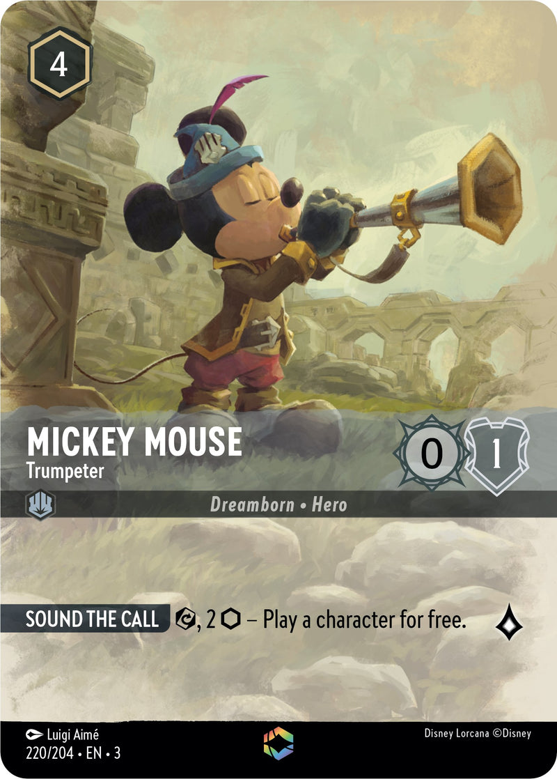 Mickey Mouse -Trumpeter (Alternate Art) (220/204) [Into the Inklands] Disney