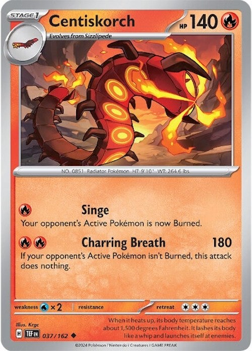 Centiskorch (037/162) [Scarlet & Violet: Temporal Forces] Pokémon