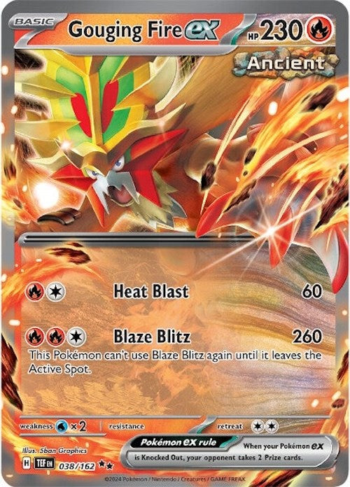 Gouging Fire ex (038/162) [Scarlet & Violet: Temporal Forces] Pokémon