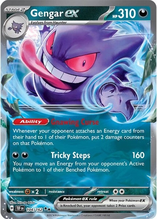 Gengar ex (104/162) [Scarlet & Violet: Temporal Forces] Pokémon