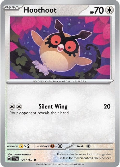 Hoothoot (126/162) [Scarlet & Violet: Temporal Forces] Pokémon