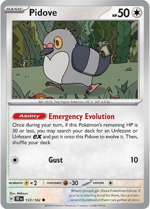 Pidove (133/162) [Scarlet & Violet: Temporal Forces] Pokémon