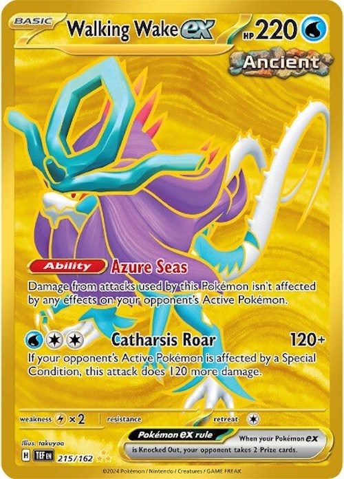 Walking Wake ex (215/162) [Scarlet & Violet: Temporal Forces] Pokémon