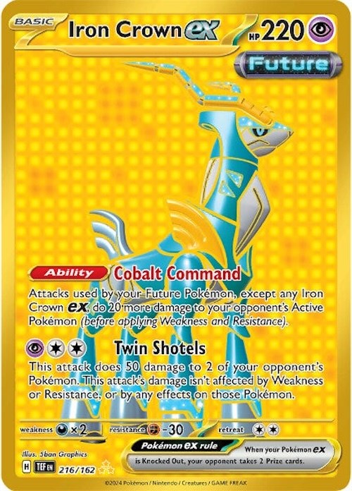 Iron Crown ex (216/162) [Scarlet & Violet: Temporal Forces] Pokémon