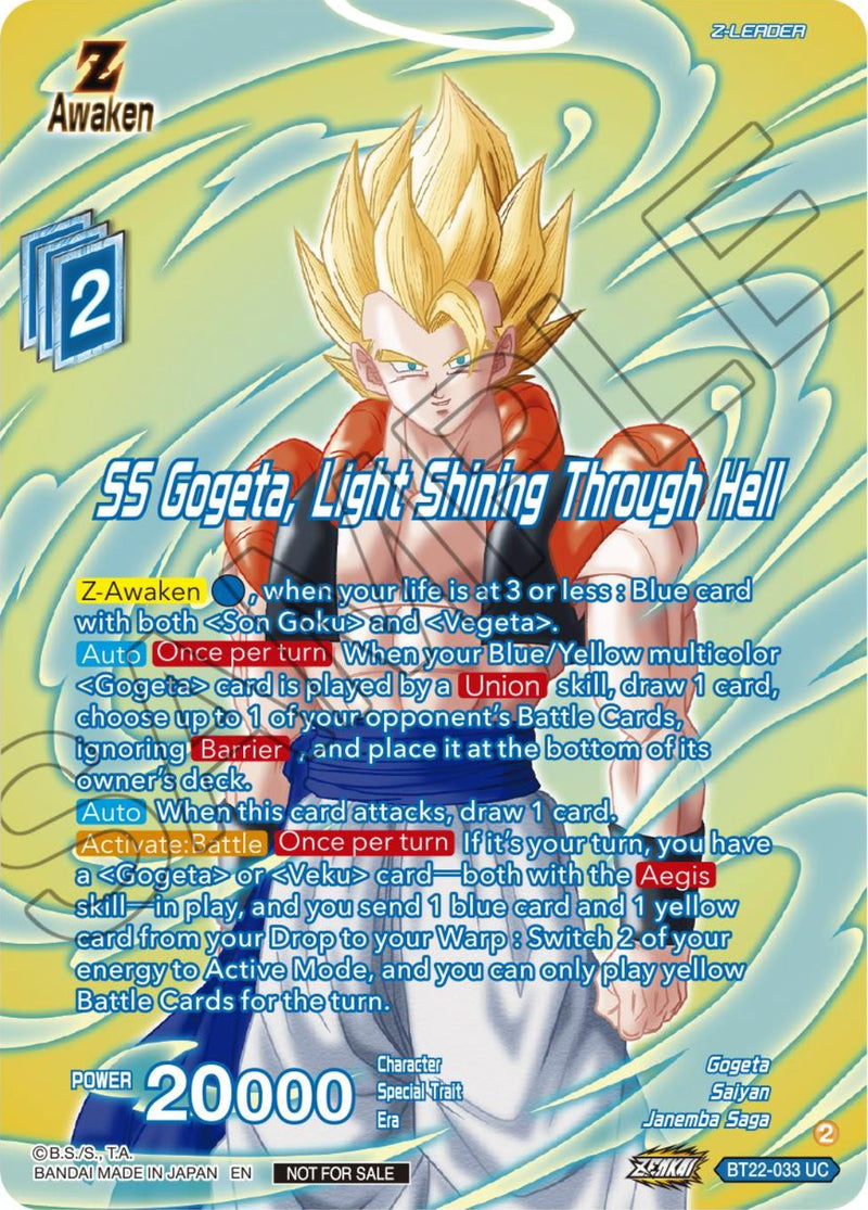 SS Gogeta, Light Shining Through Hell (Premium Alt-Art Card Set 2024 Vol.1) (BT22-033) [Promotion Cards] Dragon Ball Super