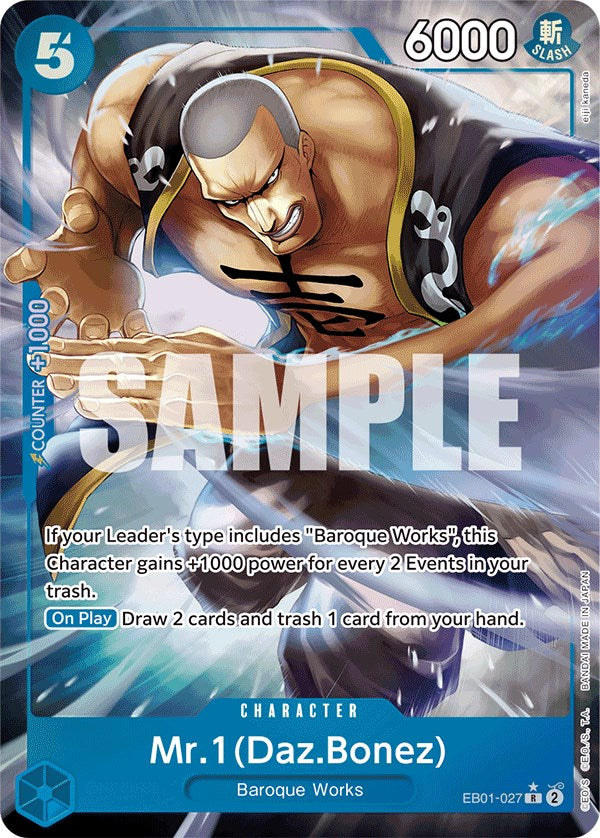 Mr. 1 (Daz.Bonez) (Alternate Art) [Extra Booster: Memorial Collection] Bandai