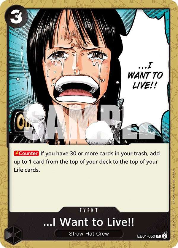 ...I Want to Live!! [Extra Booster: Memorial Collection] Bandai