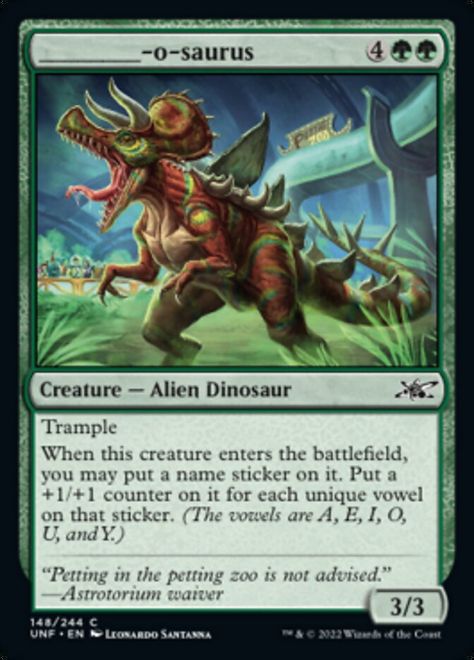 _____-o-saurus [Unfinity] Magic: The Gathering