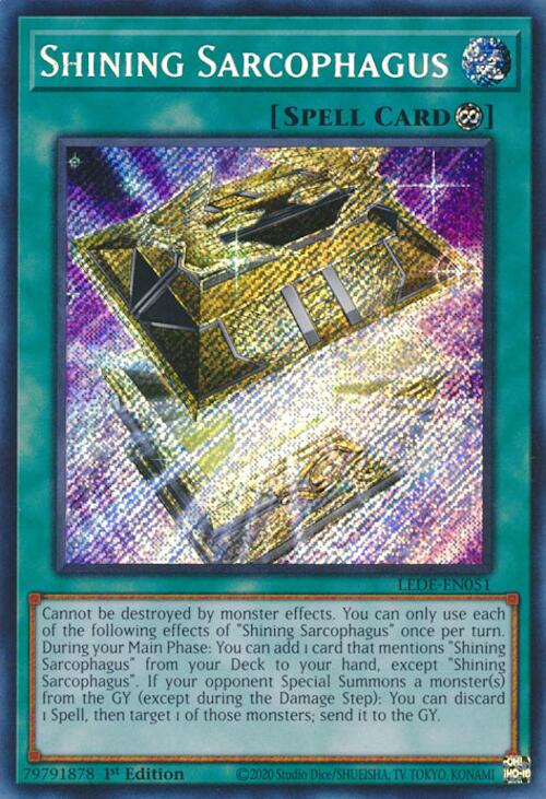 Shining Sarcophagus [LEDE-EN051] Secret Rare Yu-Gi-Oh!