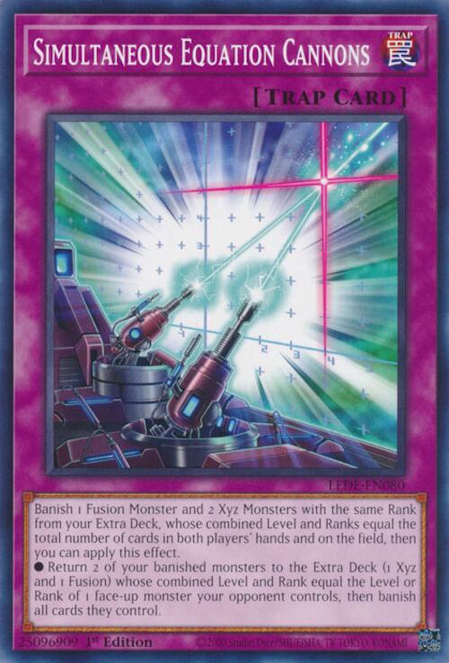 Simultaneous Equation Cannons [LEDE-EN080] Common Yu-Gi-Oh!