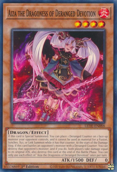 Aiza the Dragoness of Deranged Devotion [LEDE-EN088] Common Yu-Gi-Oh!