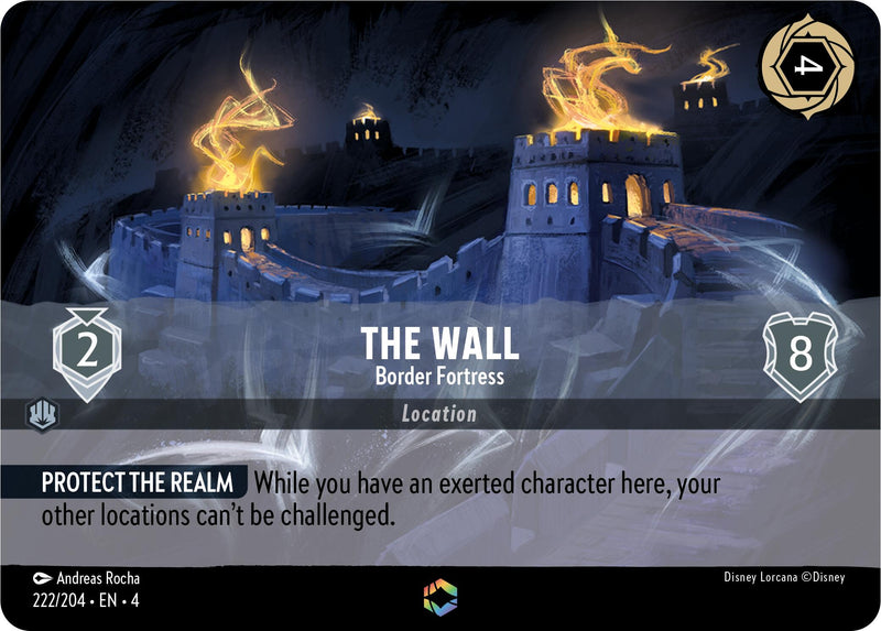 The Wall - Border Fortress (Enchanted) (222/204) [Ursula's Return] Disney