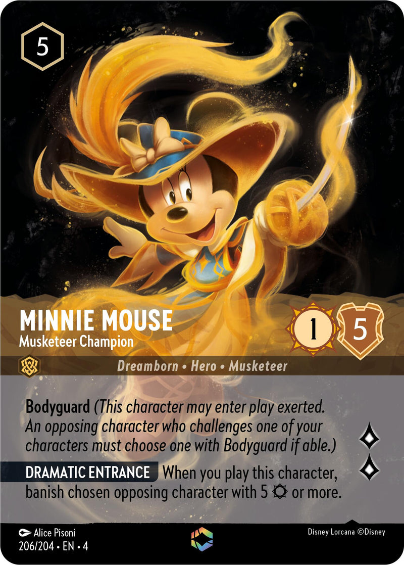 Minnie Mouse - Musketeer Champion (Enchanted) (206/204) [Ursula's Return] Disney