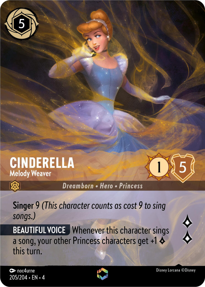 Cinderella - Melody Weaver (Enchanted) (205/204) [Ursula's Return] Disney