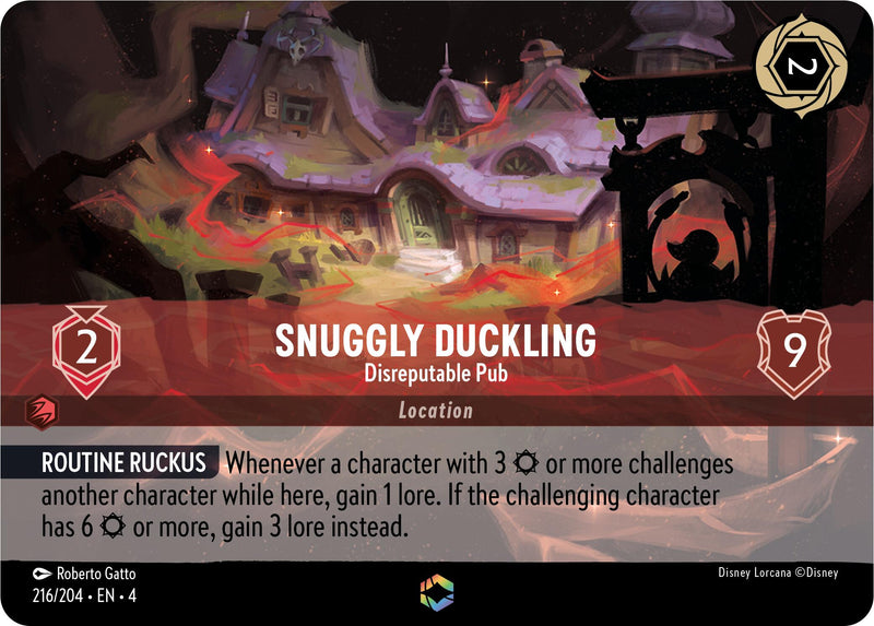 Snuggly Duckling - Disreputable Pub (Enchanted) (216/204) [Ursula's Return] Disney