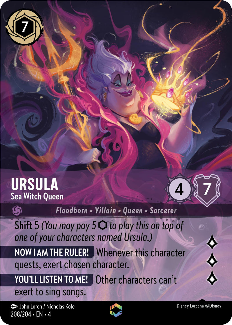 Ursula - Sea Witch Queen (Enchanted) (208/204) [Ursula's Return] Disney