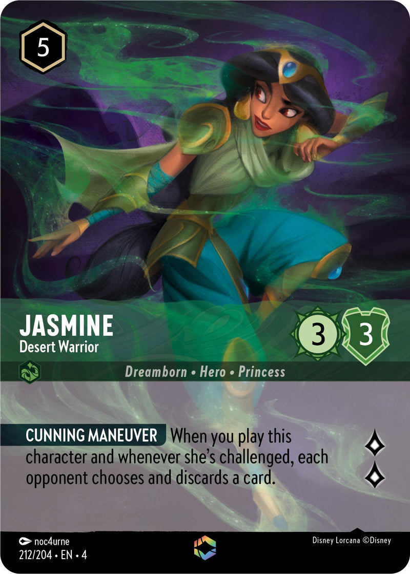 Jasmine - Desert Warrior (Enchanted) (212/204) [Ursula's Return] Disney