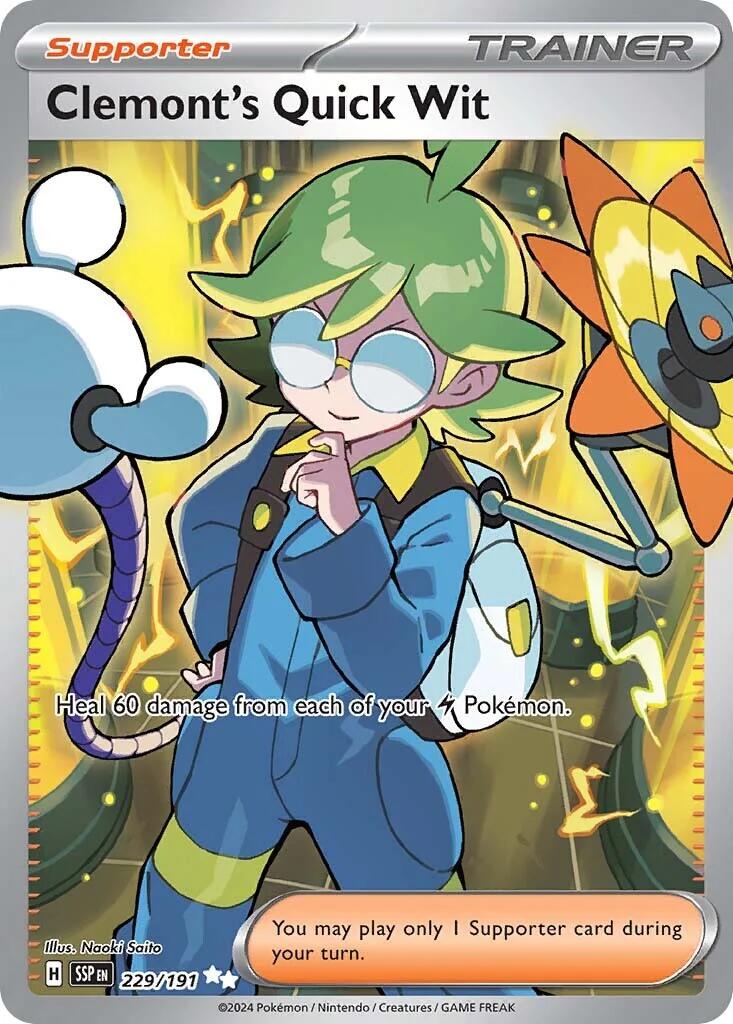 Clemont's Quick Wit (229/191) [Scarlet & Violet: Surging Sparks]