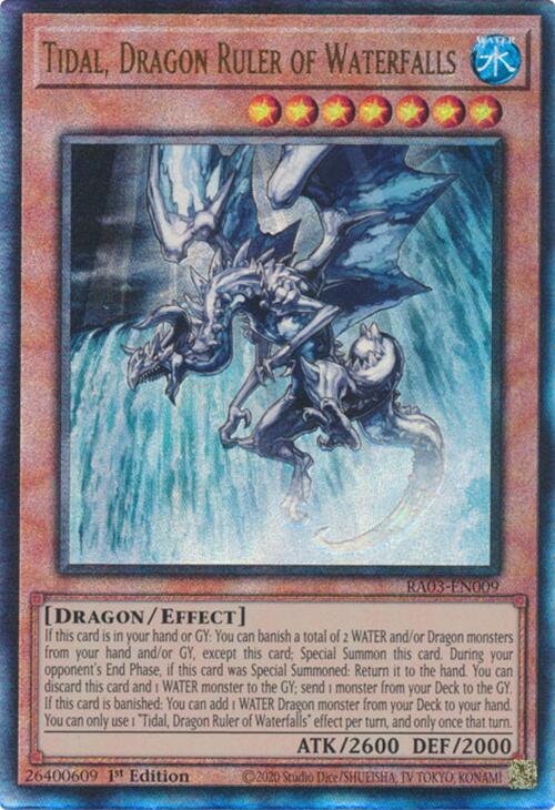 Tidal, Dragon Ruler of Waterfalls (UTR) [RA03-EN009] Prismatic Ultimate Rare