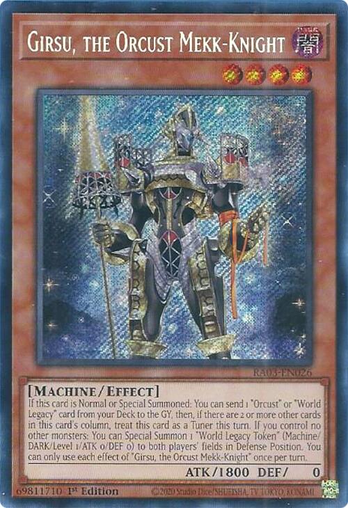 Girsu, the Orcust Mekk-Knight (Secret Rare) [RA03-EN026] Secret Rare