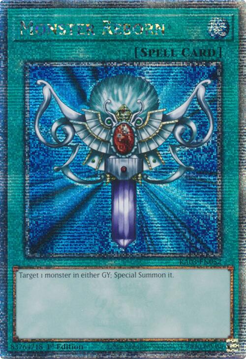 Monster Reborn (Quarter Century Secret Rare) [RA03-EN052] Quarter Century Secret Rare