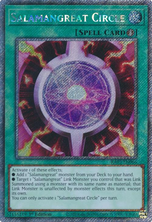 Salamangreat Circle (Platinum Secret Rare) [RA03-EN066] Platinum Secret Rare