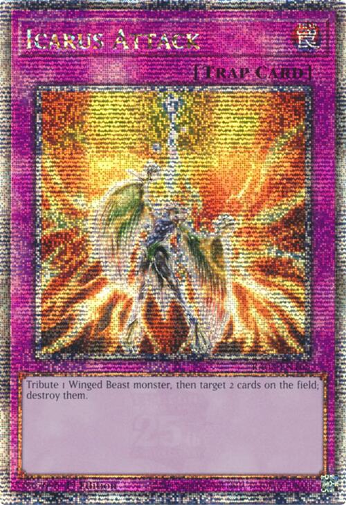 Icarus Attack (Quarter Century Secret Rare) [RA03-EN165] Quarter Century Secret Rare